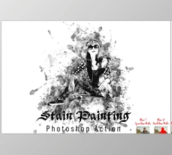 Download Stain Painting Photoshop Action CreativeMarket - 7395530