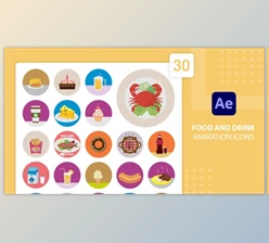 Download Food and Drink Animation Icons | After Effects (Videohive 38614867) - AE Project