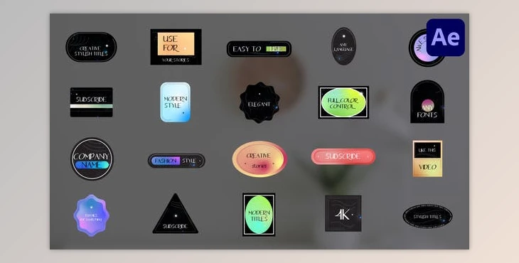 Download Creative Stylish Titles for After Effects (Videohive 38599545) - AE Project