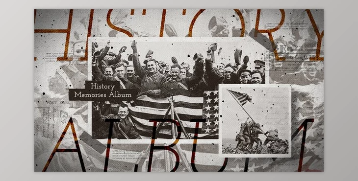 Download History Slideshow / Retro Vintage Opener / Old Memories Photo Album / Key Events of Past / World War (Videohive 37581978) - AE Project