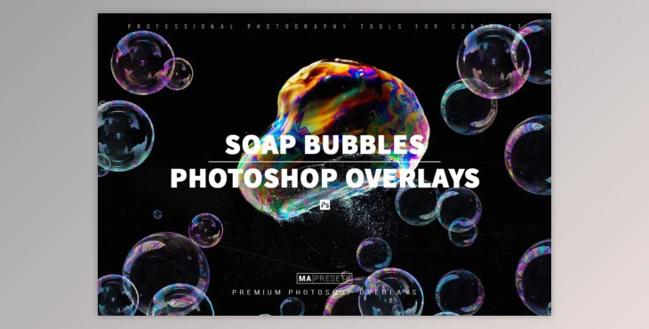 Download 130 SOAP BUBBLES OVERLAYS