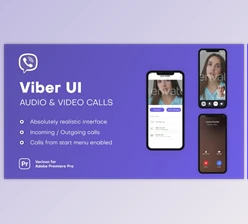 Download Viber UI – Audio & Video Calls | Premiere Pro (Videohive 38714924) - PR Project