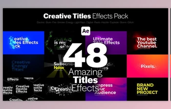 Download Creative Titles <span class='badge badge-warning'>Effects</span> Pack (Videohive 38644485) - AE Project