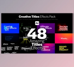 Download Creative Titles Effects Pack (Videohive 38644485) - AE Project