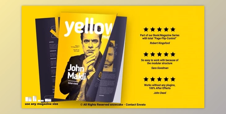 Download Yellow – Magazine Promotion (Videohive 37459211) - AE Project