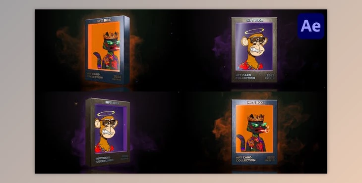 Download NFT 3d Card for After Effects (Videohive 38781066) - AE Project