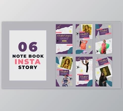 Download Paper Notebook Theme Instagram Stories (Videohive 38587113) - AE Project