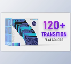 Download Flat Color Transition Pack HD (Videohive 38775508) - AE Project