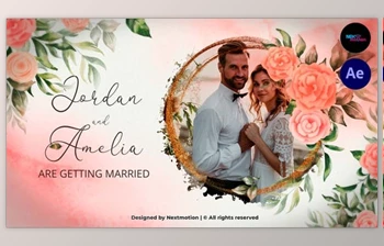 Download Floral & Watercolor <span class='badge badge-warning'>Wedding</span> Invitation (<span class='badge badge-warning'>Videohive</span> 38822065) - AE <span class='badge badge-warning'>Project</span>