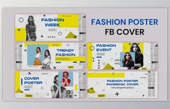Download Fashion Poster Facebook <span class='badge badge-warning'>Cover</span> (Videohive 38676167) - AE Project
