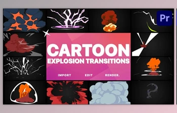 Download Cartoon Explosions <span class='badge badge-warning'>Transitions</span> | <span class='badge badge-warning'>Premiere</span> <span class='badge badge-warning'>Pro</span> MOGRT (Videohive 38745115)