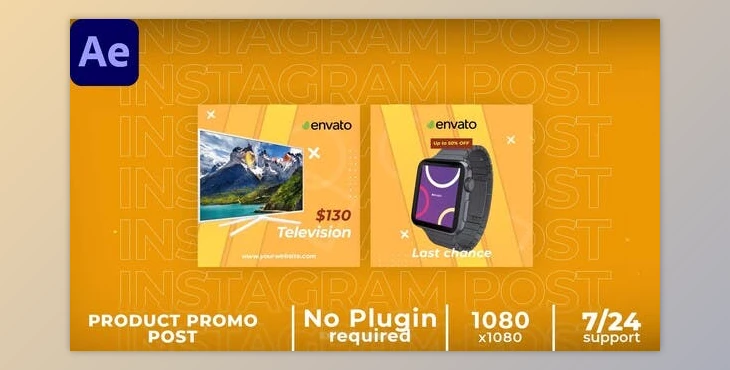 Download Product Promo Instagram Post (Videohive 38858457) - AE Project