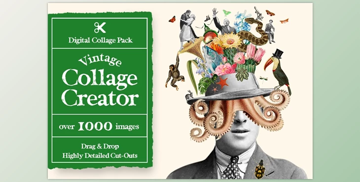 Download Vintage Collage Creator 1000+ Images – CreativeMarket - 6997183