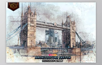 Download <span class='badge badge-warning'>Architecture</span> Sketch Photoshop Action GraphicRiver - 36653905