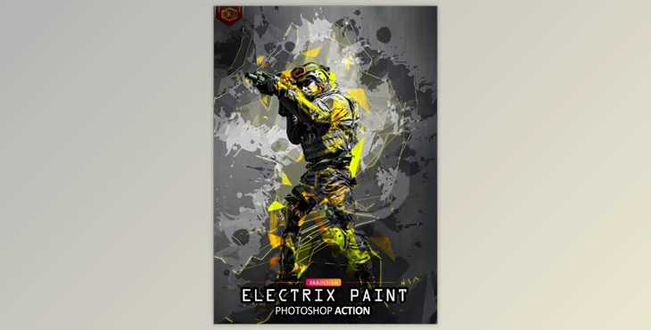 Download Electrix Paint Photoshop Action GraphicRiver - 38423869