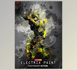 Download Electrix Paint Photoshop Action GraphicRiver - 38423869