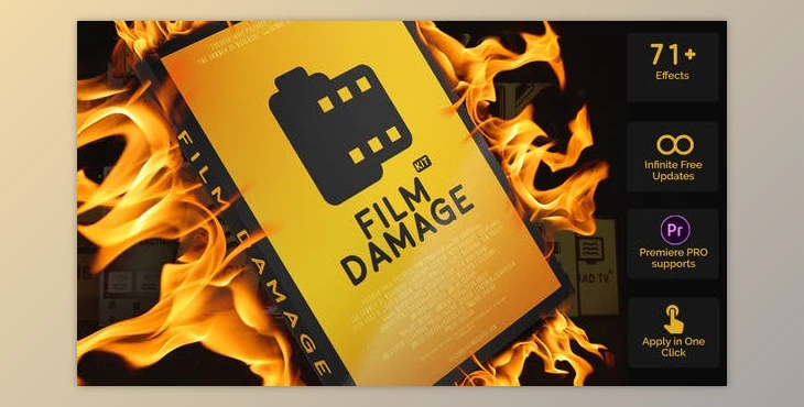 Download Film Damage Kit | Big Pack of Film Damage Presets for After Effects (Videohive 25658320) - AE Project