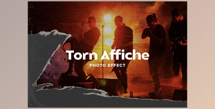 Download Torn Affiche Photo Effect CreativeMarket - 7415016