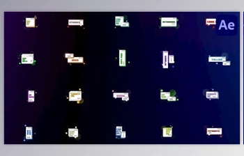 Download <span class='badge badge-warning'>Pop</span> Up Titles for After Effects (Videohive 38840326) - AE Project