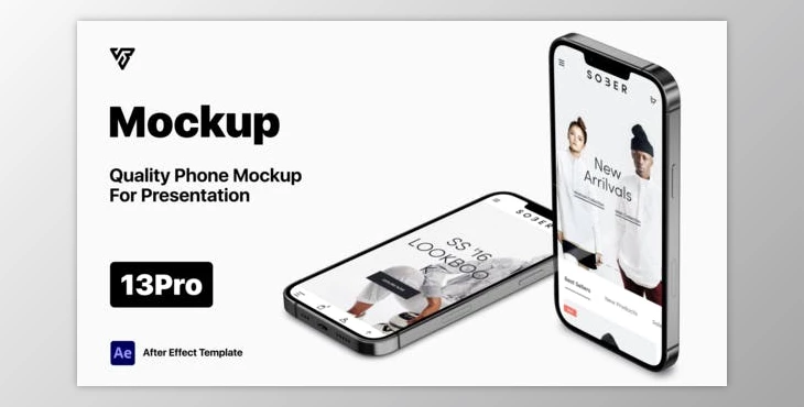 Download Phone Mockup | 13 Pro v2 (Videohive 34953730) - AE Project