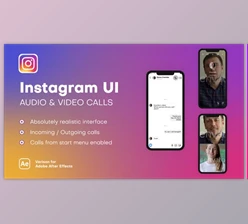 Download Instagram UI – Audio & Video Calls (Videohive 38700811) - AE Project