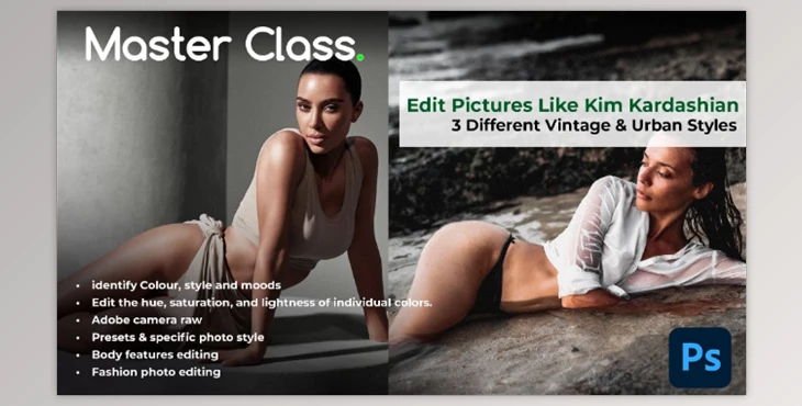 Download Edit Pictures like Kim’s Instagram | Learn Photo Editing | Body Photo Retouching in Adobe Photoshop