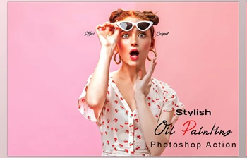 Download Stylish Oil Painting Photoshop <span class='badge badge-warning'>Action</span> CreativeMarket - 7451288