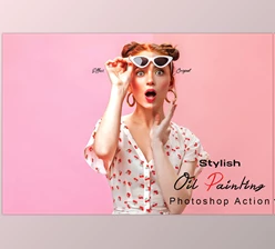 Download Stylish Oil Painting Photoshop Action CreativeMarket - 7451288