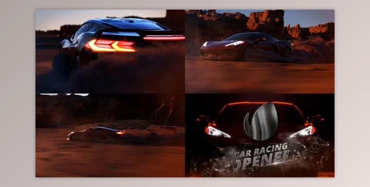 Download Car Racing Opener (Videohive 37377132) - AE Project