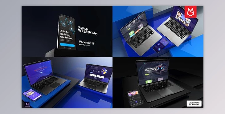 Download Website Promo | Premium Mockup Set-01 (Videohive 38978621) - AE Project