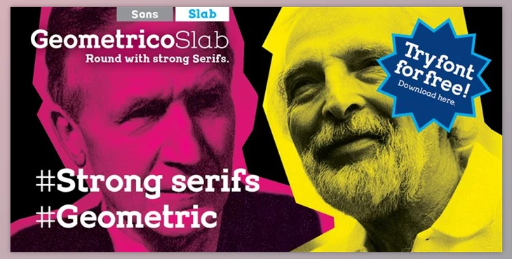 Download Geometrico Slab Font Family
