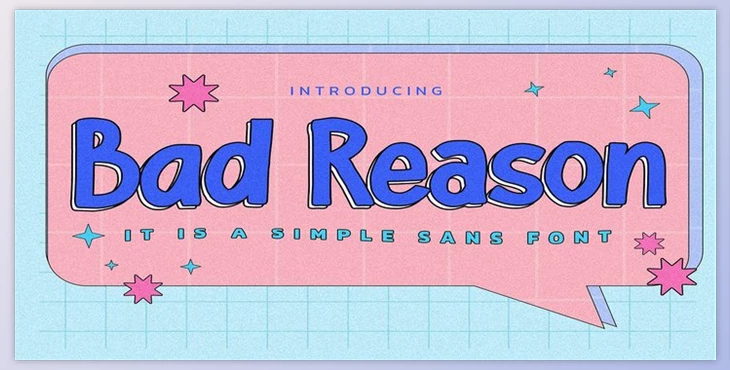 Download Bad Reason Font