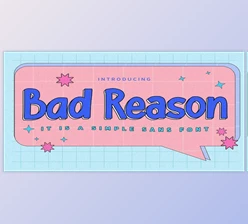 Download Bad Reason Font - MyFonts