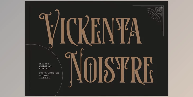 Download Vickenta Noistre Font CreativeMarket 7451812