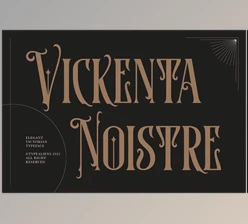 Download Vickenta Noistre Font CreativeMarket 7451812