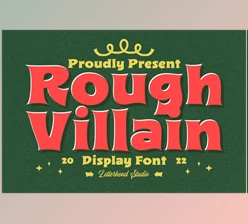 Download Rough Villain Font Creativemarket 7446875