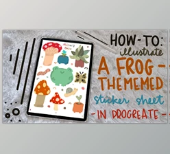 Download How To Illustrate A Frog-Themed Sticker Sheet In Procreate