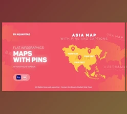 Download Flat Infographics Maps (Videohive 38965506) - AE Project