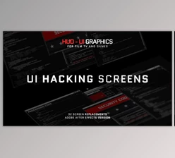 Download HUD - UI Hacking Screens (Videohive 36234921) - AE Project