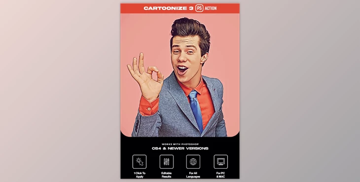 Download Cartoonize 3 Photoshop Action GraphicRiver - 38885011