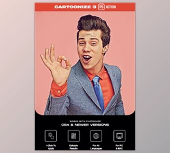 Download Cartoonize 3 Photoshop Action GraphicRiver - 38885011