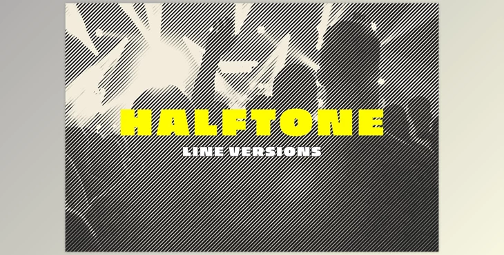 Download Halftone Lines Photo Effect CreativeMarket - 7088111