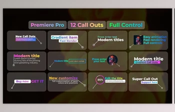 Download Gradient Call Outs | Premiere Pro (<span class='badge badge-warning'>Videohive</span> 38803296) - PR <span class='badge badge-warning'>Project</span>
