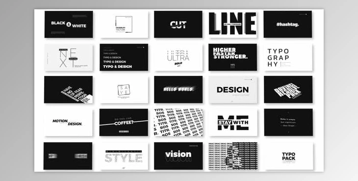 Download Big Black Titles And Typography (Videohive 38602101)