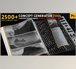 Download Artstation – Concept Generator Tool [Custom shape Mega BUNDLE – 5200 pieces ] [Photoshop]