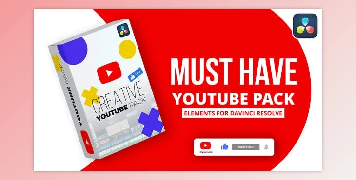 Download Videohive YouTube Pack – DaVinci Resolve 32034619