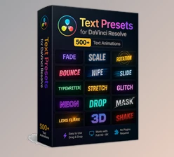 Download Text Presets for DaVinci Resolve (Videohive 32562489) - Update 2025
