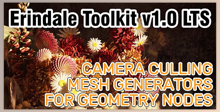 Download Blender Market – Erindale Toolkit – Advanced Geometry Nodes Groups v3.3