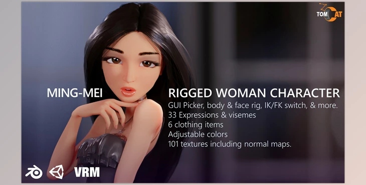Download ArtStation – Ming-Mei Rigged Character