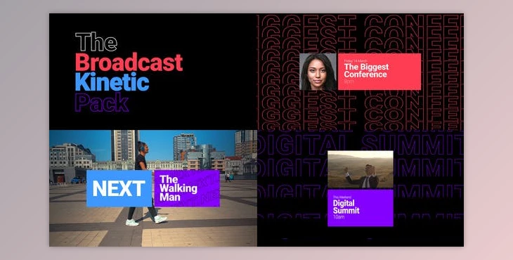 Download Broadcast Kinetic Pack (Videohive 36709163) - AE Project